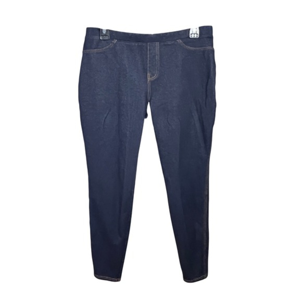 No Nonsense Denim Leggings Women Large Blue Dark Wash Stretch Jeggings